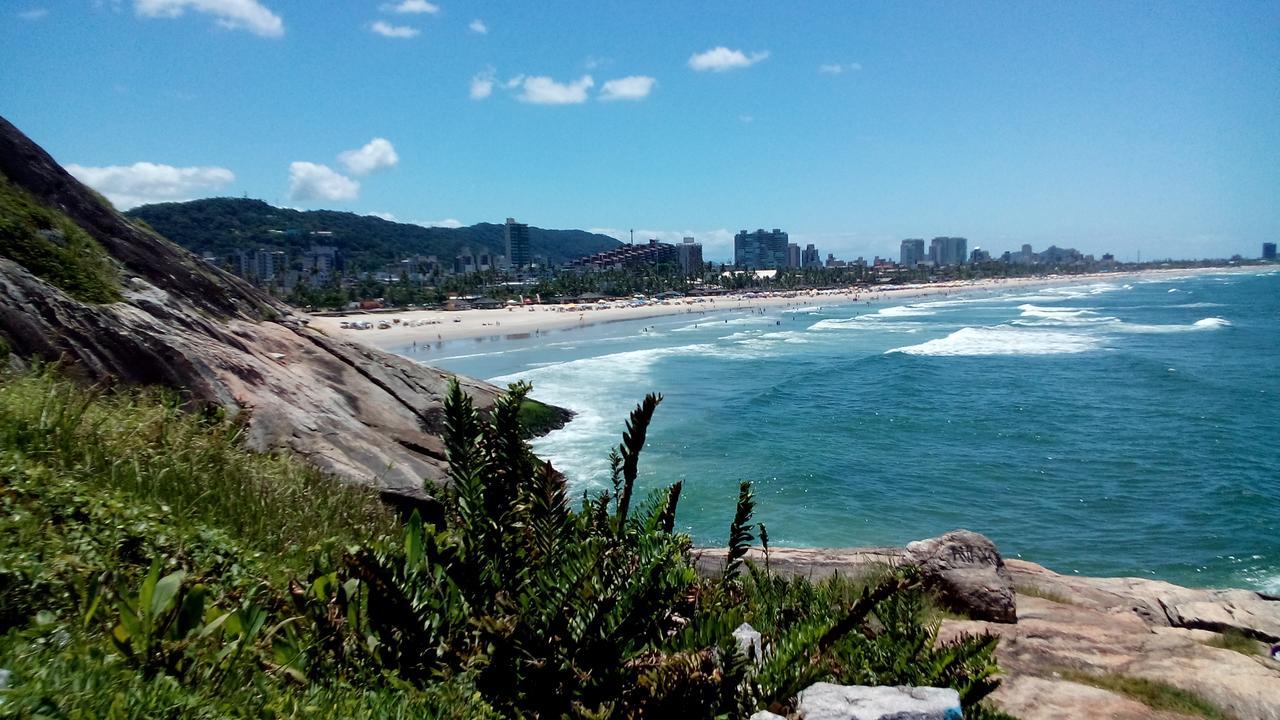 Apartamento Frente Para O Mar ,50 M Da Praia , Ar Condicionado Todos Quartos Guaruja Luaran gambar